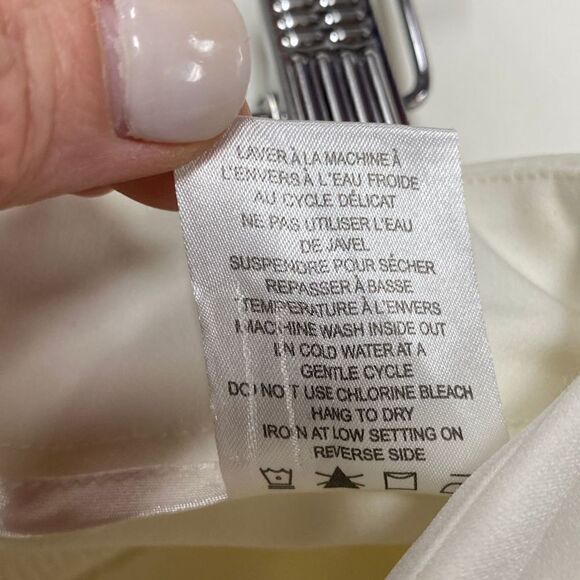 Katherine Barclay Cream Cuffed Crop Pants Size 6 NWOT - Picture 6 of 6